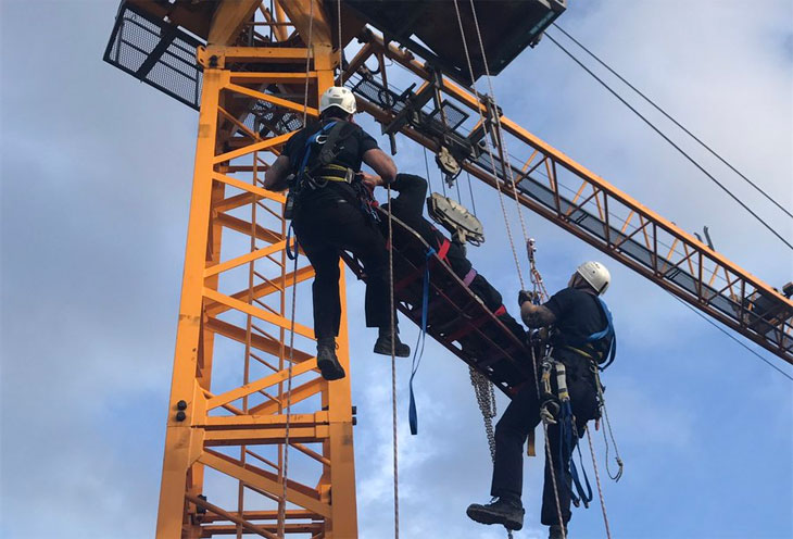 Tower Crane Operator Rescue Training 